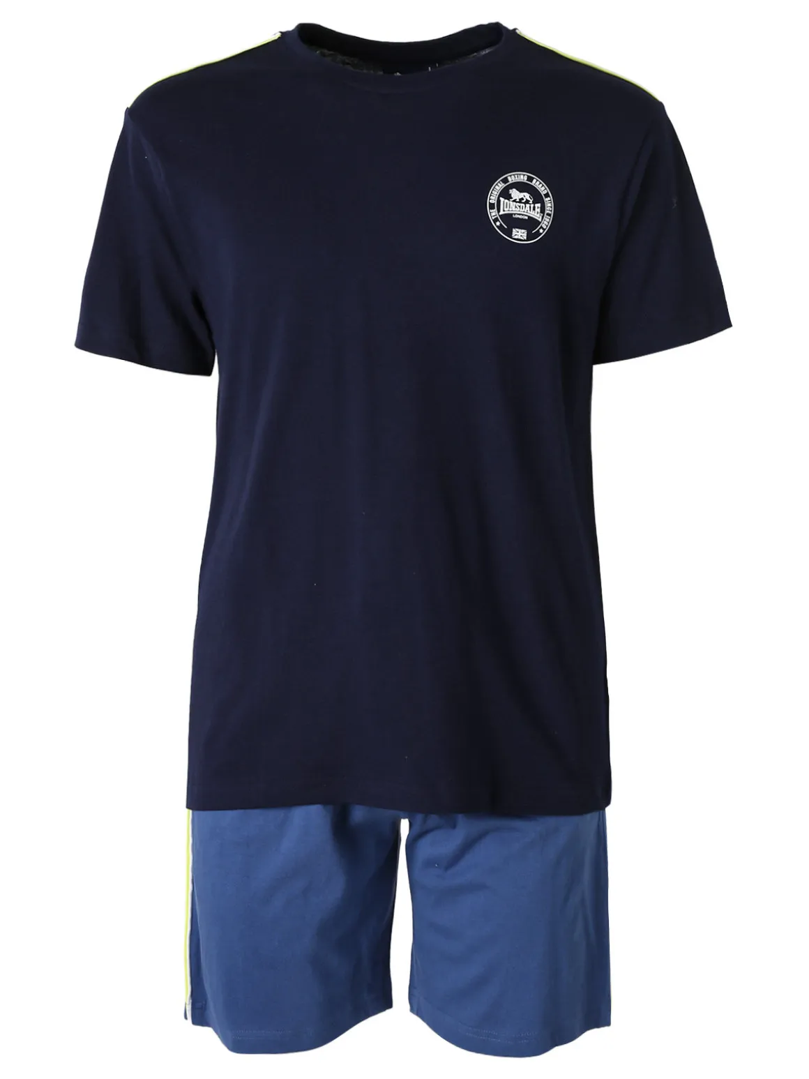 Lonsdale Completo corto da uomo in cotone - blu scuro