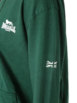 Lonsdale Completo tuta da donna con cappuccio e zip - verde