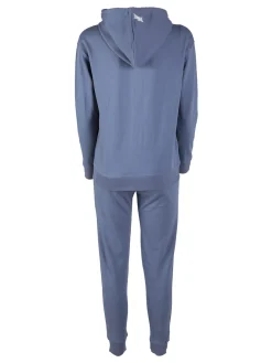 Lonsdale Completo tuta da donna con cappuccio e zip - nero