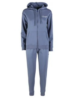 Lonsdale Completo tuta da donna con cappuccio e zip - nero