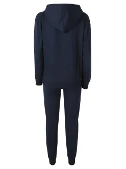 Lonsdale Completo tuta da donna con cappuccio e zip - blu scuro