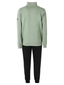 Lonsdale Completo tuta da uomo full zip - pistacchio