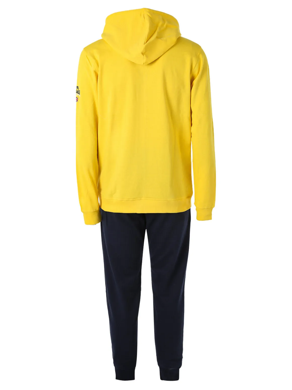 Lonsdale Completo tuta da uomo full zip con cappuccio - giallo