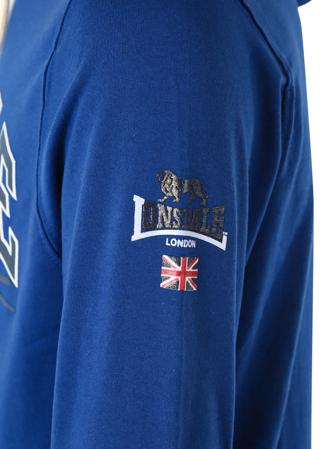 Lonsdale Completo tuta da uomo 2 pezzi con cappuccio e zip - blu