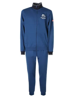 Lonsdale Completo tuta da uomo 2 pezzi con zip intera - blu