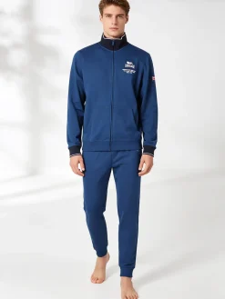 Lonsdale Completo tuta da uomo 2 pezzi con zip intera - blu