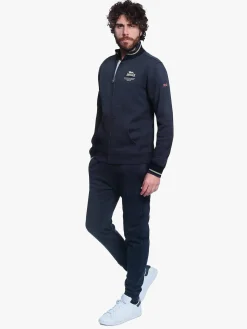 Lonsdale Completo tuta da uomo 2 pezzi con zip intera - nero