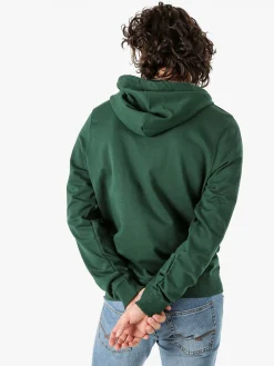 Lonsdale Felpa da uomo con cappuccio e logo - verde
