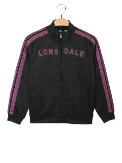 Lonsdale Felpa pesante da bambina con zip completa