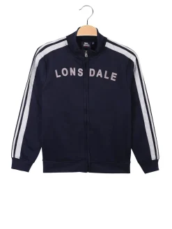 Lonsdale Felpa pesante da bambina con zip completa