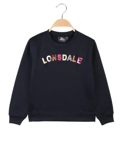Lonsdale Felpa pesante girocollo da bambina