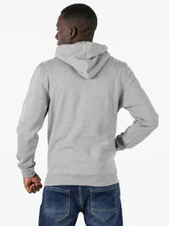 Lonsdale Felpa sportiva da uomo con cappuccio e logo - grigio