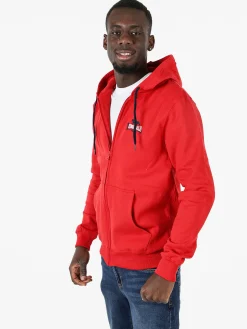 Lonsdale Felpa sportiva da uomo con cappuccio e logo - nero