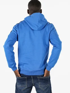 Lonsdale Felpa sportiva da uomo cappuccio e logo - blu