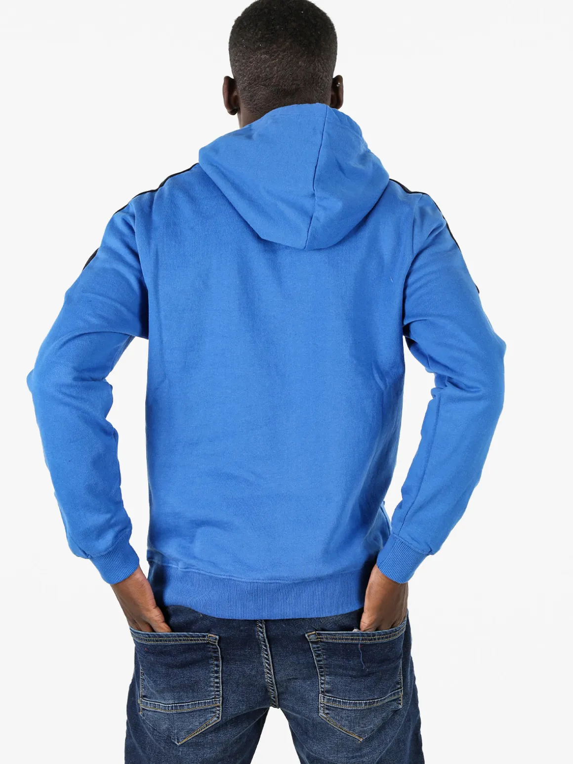 Lonsdale Felpa sportiva da uomo cappuccio e logo - blu