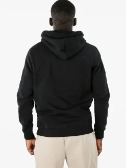 Lonsdale Felpa sportiva da uomo cappuccio e logo - nero