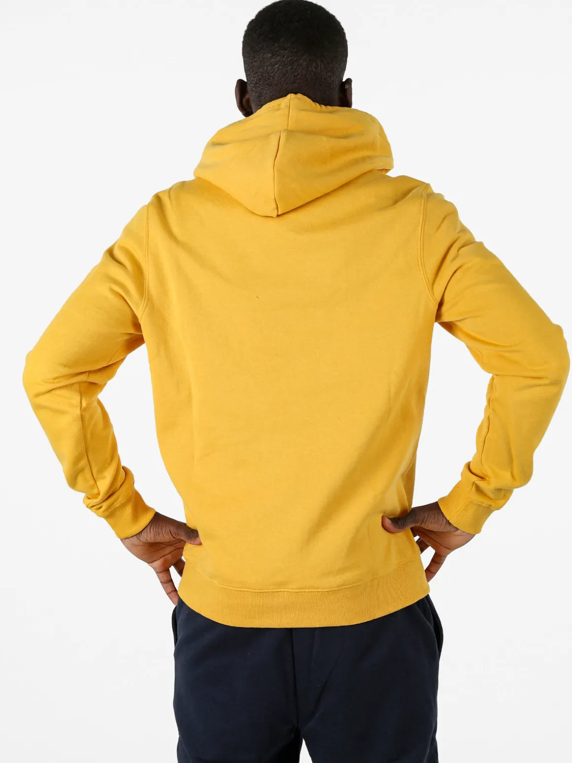 Lonsdale Felpa sportiva da uomo con cappuccio e logo - giallo