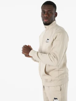 Lonsdale Felpa sportiva da uomo con cappuccio e zip - grigio scuro