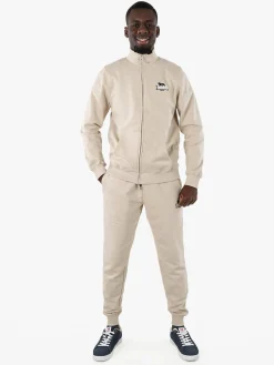 Lonsdale Felpa sportiva da uomo con cappuccio e zip - grigio scuro