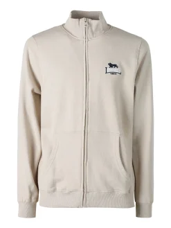 Lonsdale Felpa sportiva da uomo con cappuccio e zip - grigio scuro
