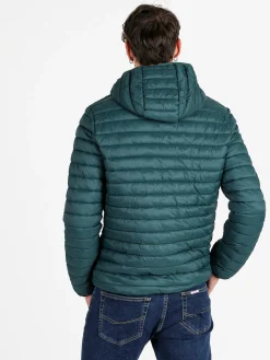 Lonsdale Giubbino da uomo 100 grammi con cappuccio e zip - verde