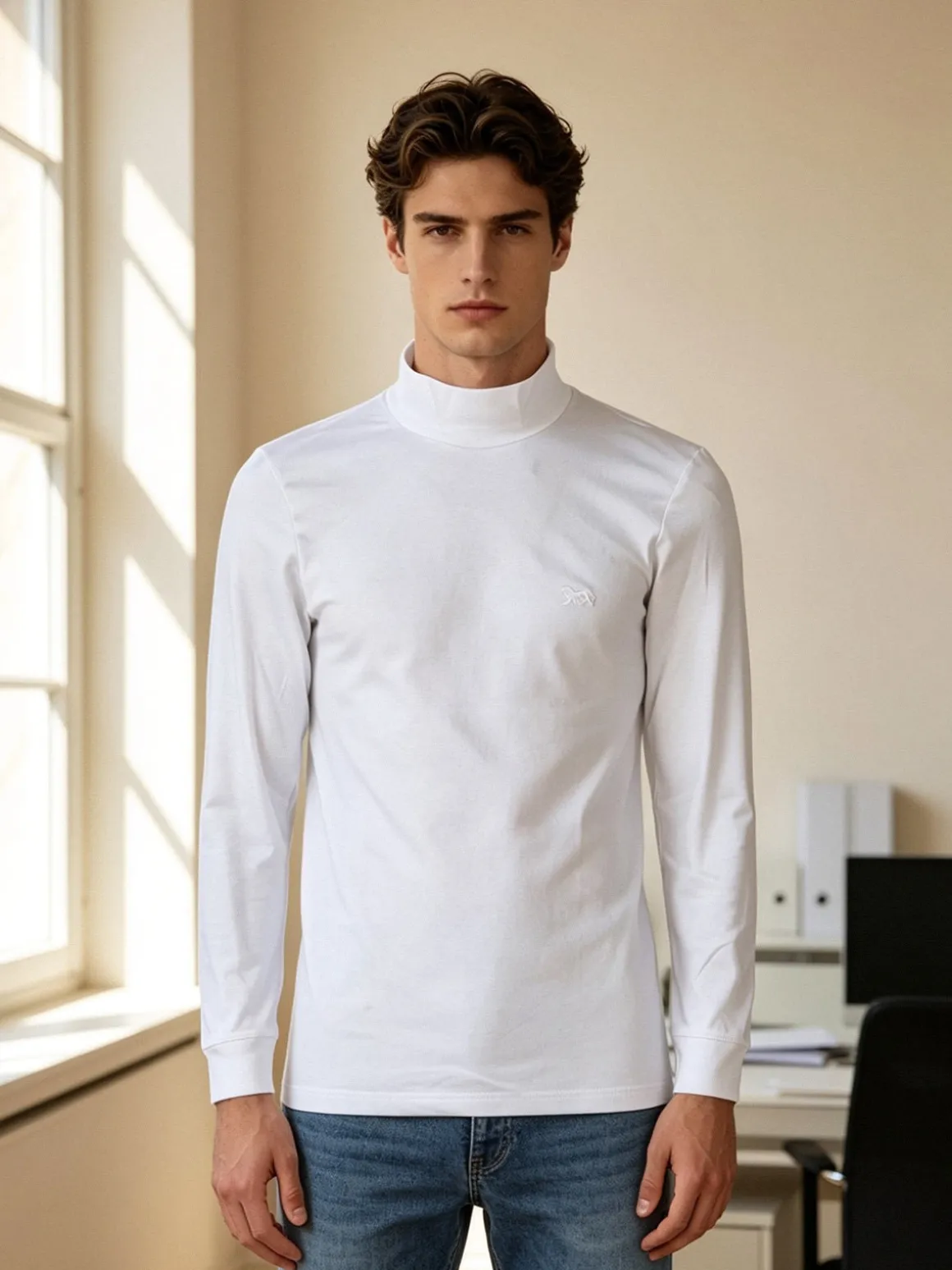 Lonsdale Maglia a lupetto da uomo a maniche lunghe