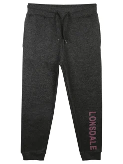 Lonsdale Pantaloni tuta da ragazza felpati con scritta