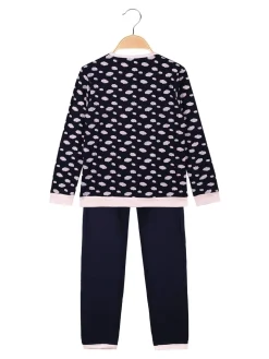 Lonsdale Pigiama lungo da bambina in cotone con stampe