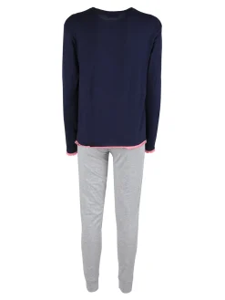 Lonsdale Pigiama lungo da donna in cotone