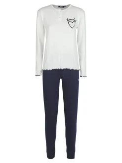 Lonsdale Pigiama lungo da donna in cotone