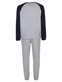 Lonsdale Pigiama lungo da uomo in cotone