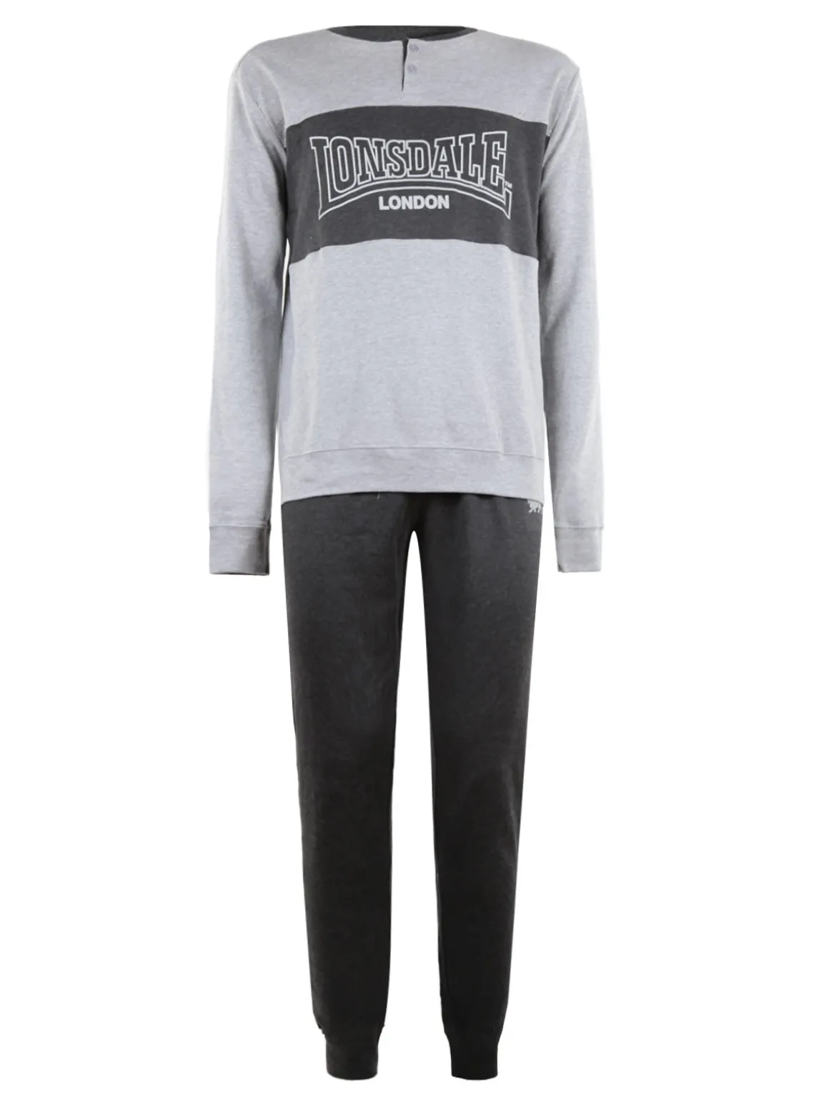 Lonsdale Pigiama lungo da uomo in cotone