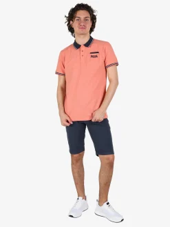 Lonsdale Polo da uomo a maniche corte con taschino
