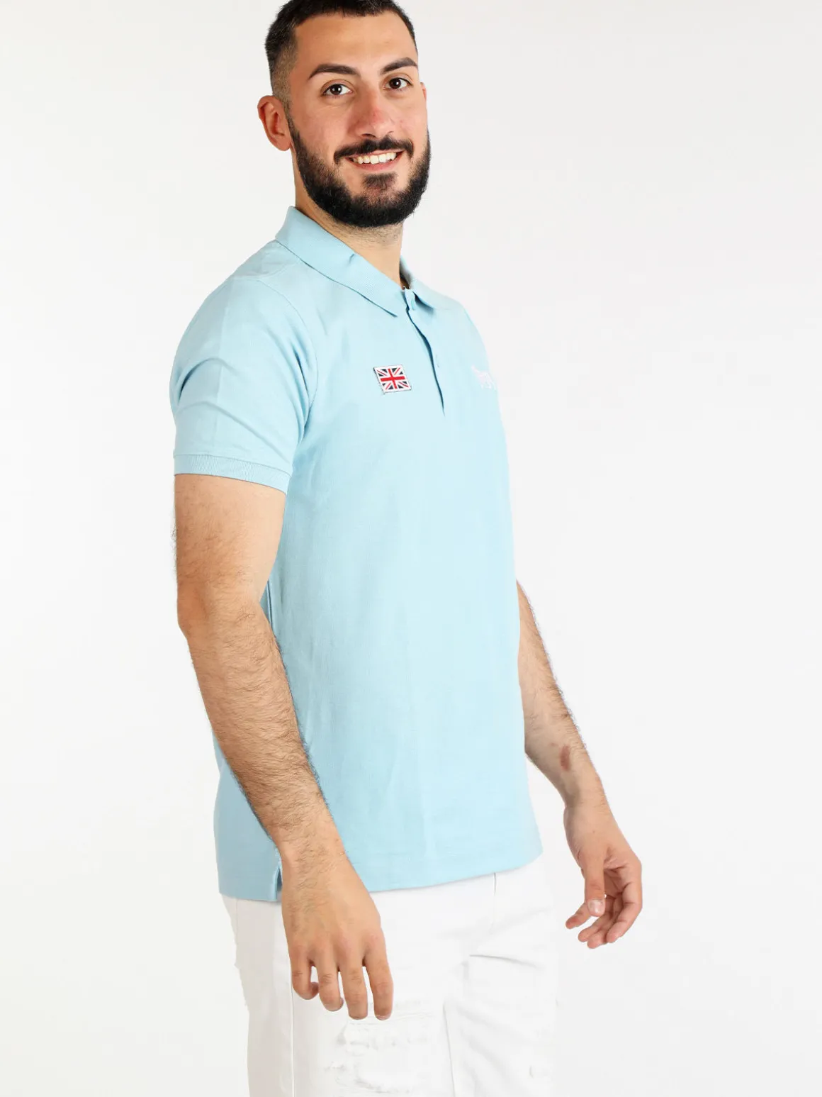 Lonsdale Polo in cotone da uomo manica corta