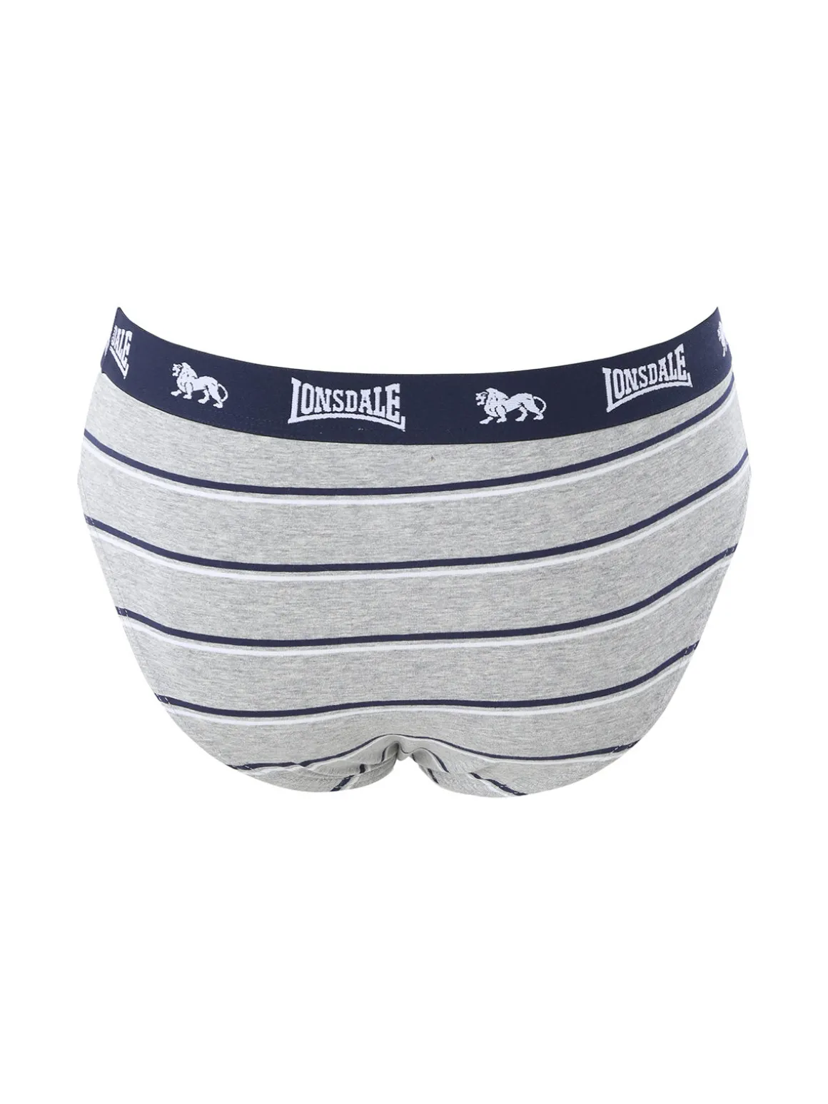 Lonsdale Slip rigati da uomo in cotone - grigio