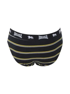 Lonsdale Slip rigati da uomo in cotone - nero