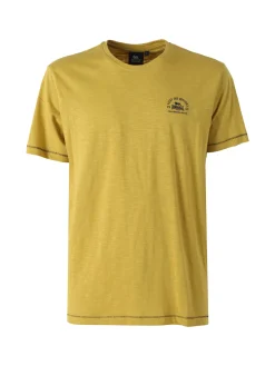 Lonsdale T-shirt da uomo in cotone - giallo