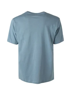 Lonsdale T-shirt da uomo in cotone con maxi stampa logo - blu