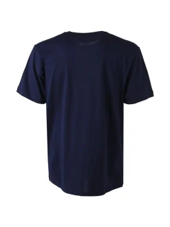 Lonsdale T-shirt da uomo in cotone con logo - blu scuro