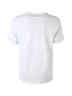 Lonsdale T-shirt da uomo in cotone con logo - bianco