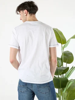 Lonsdale T-shirt da uomo in cotone - bianco