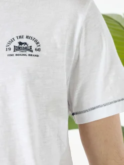 Lonsdale T-shirt da uomo in cotone - bianco