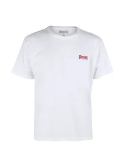 Lonsdale T-shirt girocollo da uomo in cotone con logo