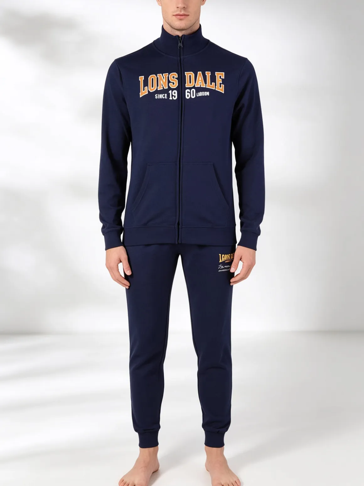 Lonsdale Tuta da uomo 2 pezzi con zip intera