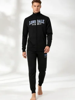Lonsdale Tuta da uomo 2 pezzi con cappuccio e zip