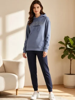 Lonsdale Tuta donna 2 pezzi con cappuccio