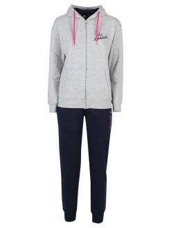 Lonsdale Tuta sportiva donna con cappuccio e zip