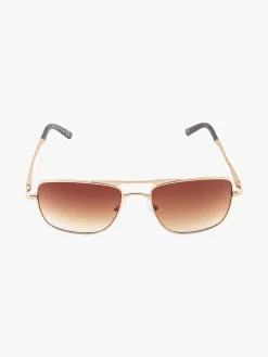 Looks Style Occhiali da sole aviatore da uomo - oro