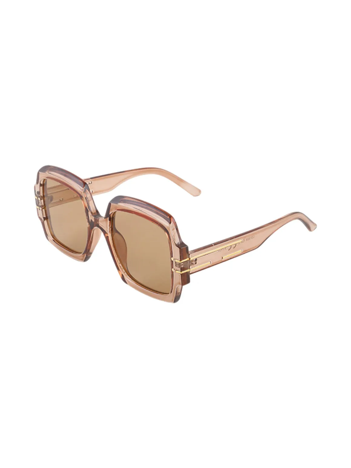 Looks Style Occhiali da sole quadrati da donna - champagne
