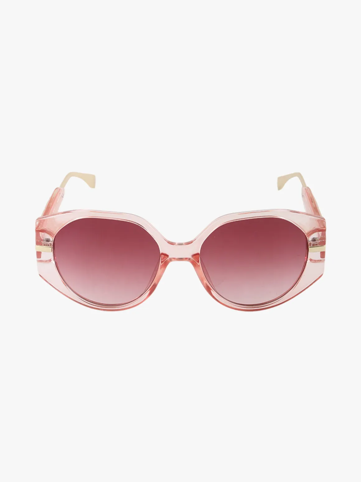 Looks Style Occhiali da sole squadrati da donna - rosa